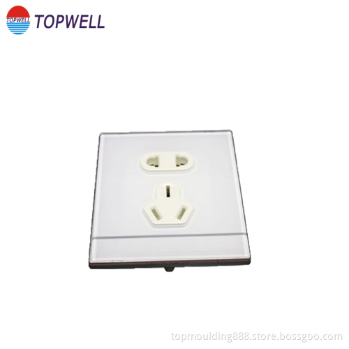 Socket cover plastic injection part